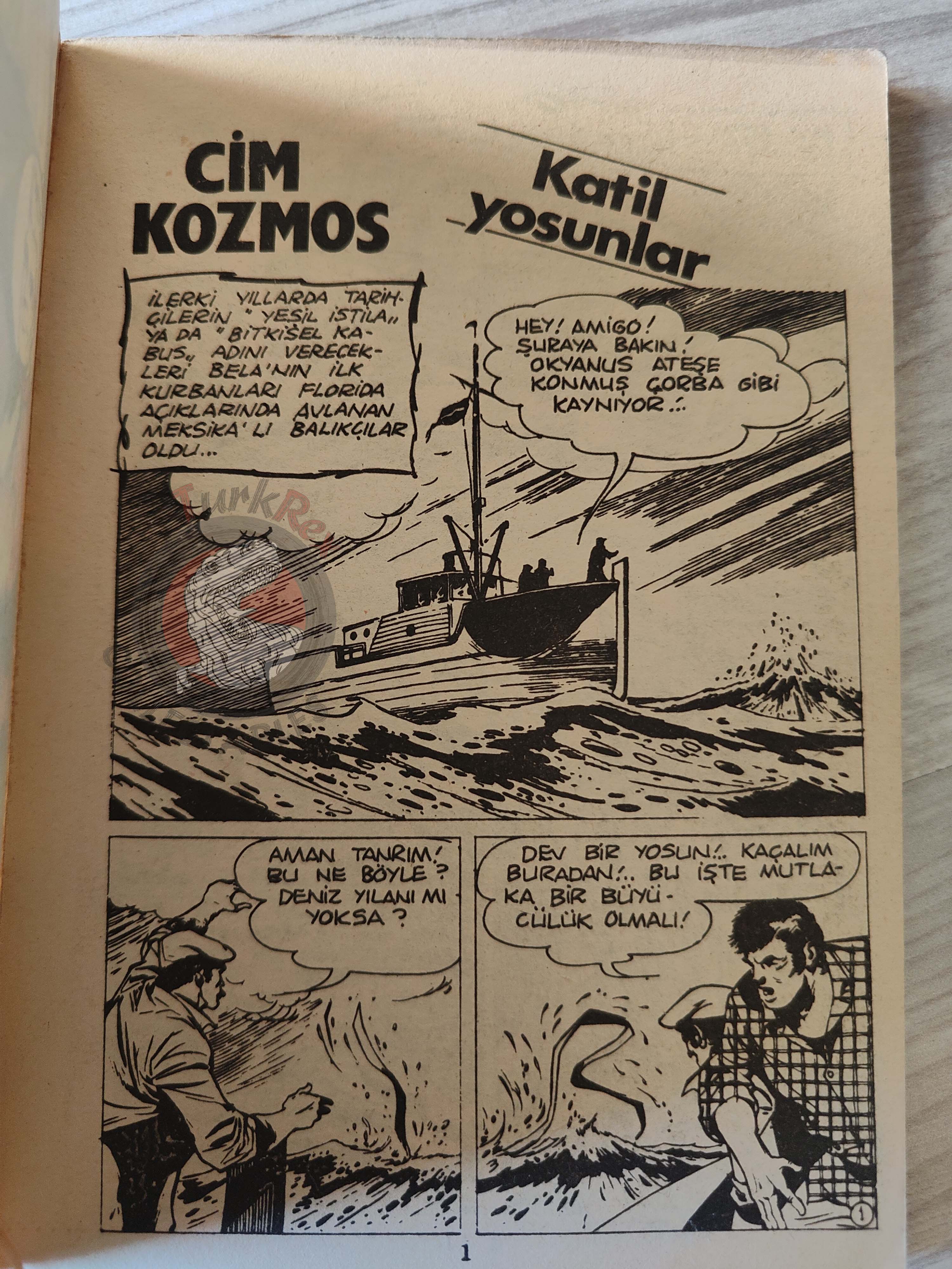 Cim Kozmos #1 1981 Turkish Comic Turkey Sunny Sun The Leopard from Lime Street
