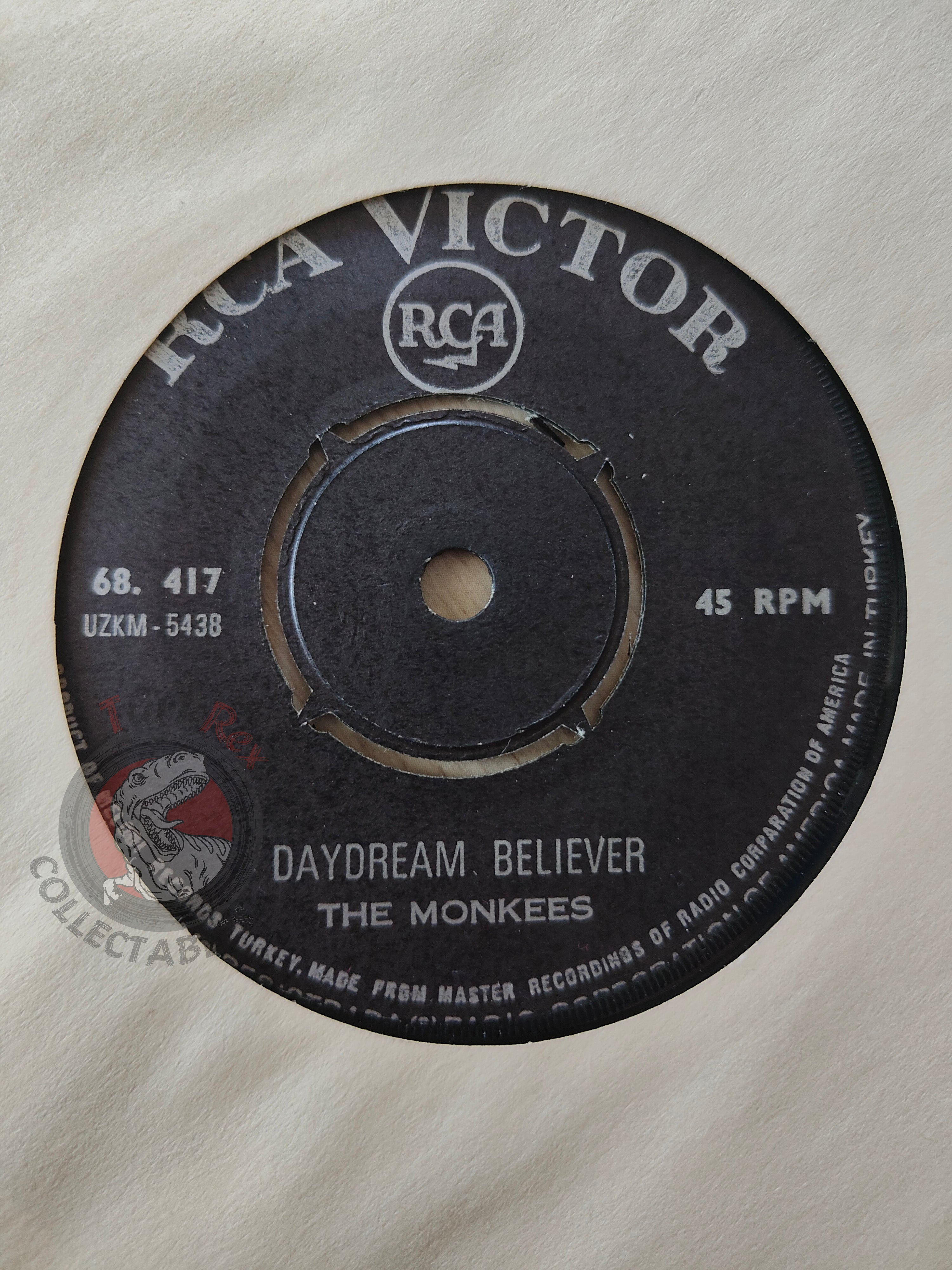 The Monkees – Daydream Believer 7" Turkish Pressing Vinyl Turkey Edition