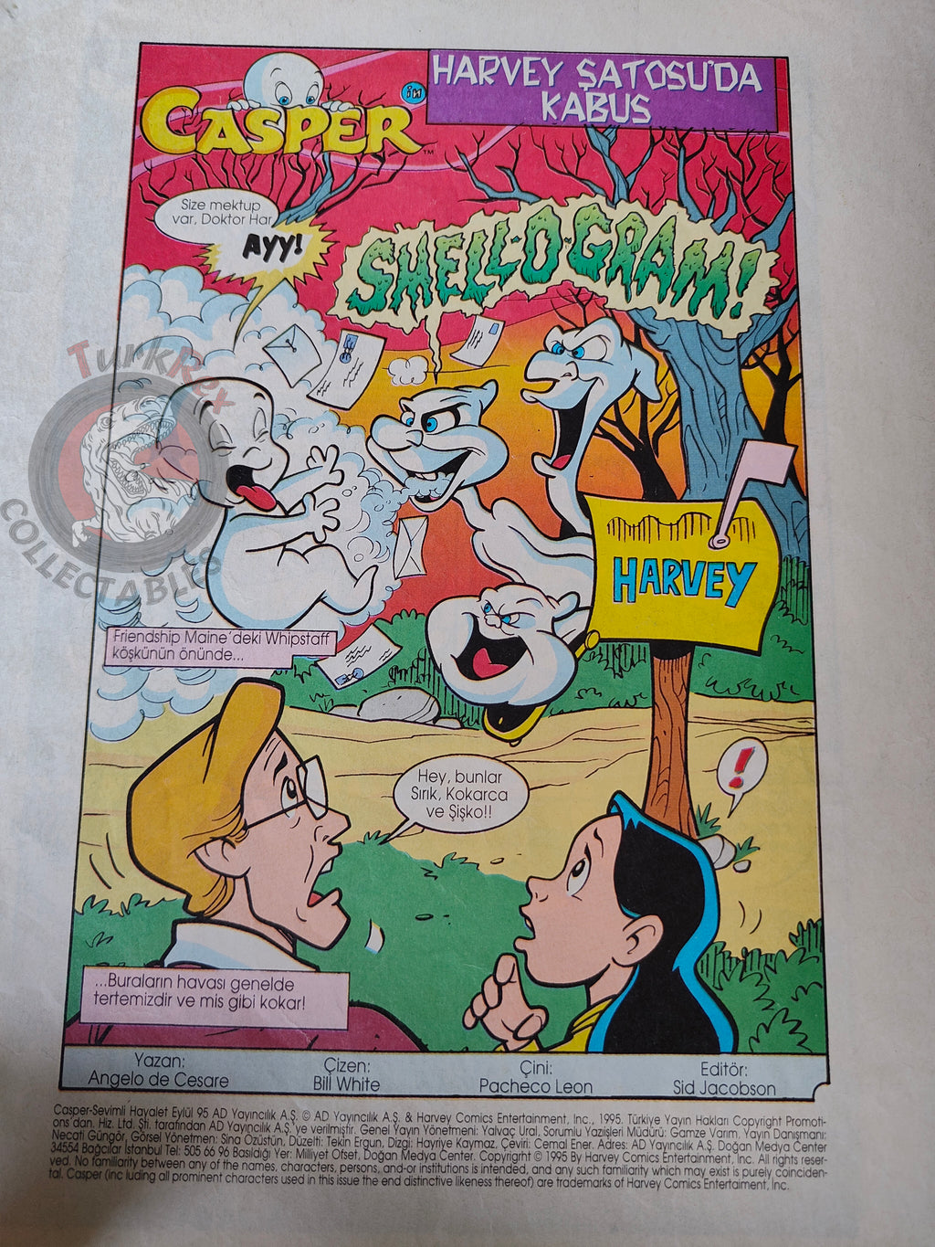 Casper the Friendly Ghost Magazine – Issue #7 1996 Turkish Comic Turkey
