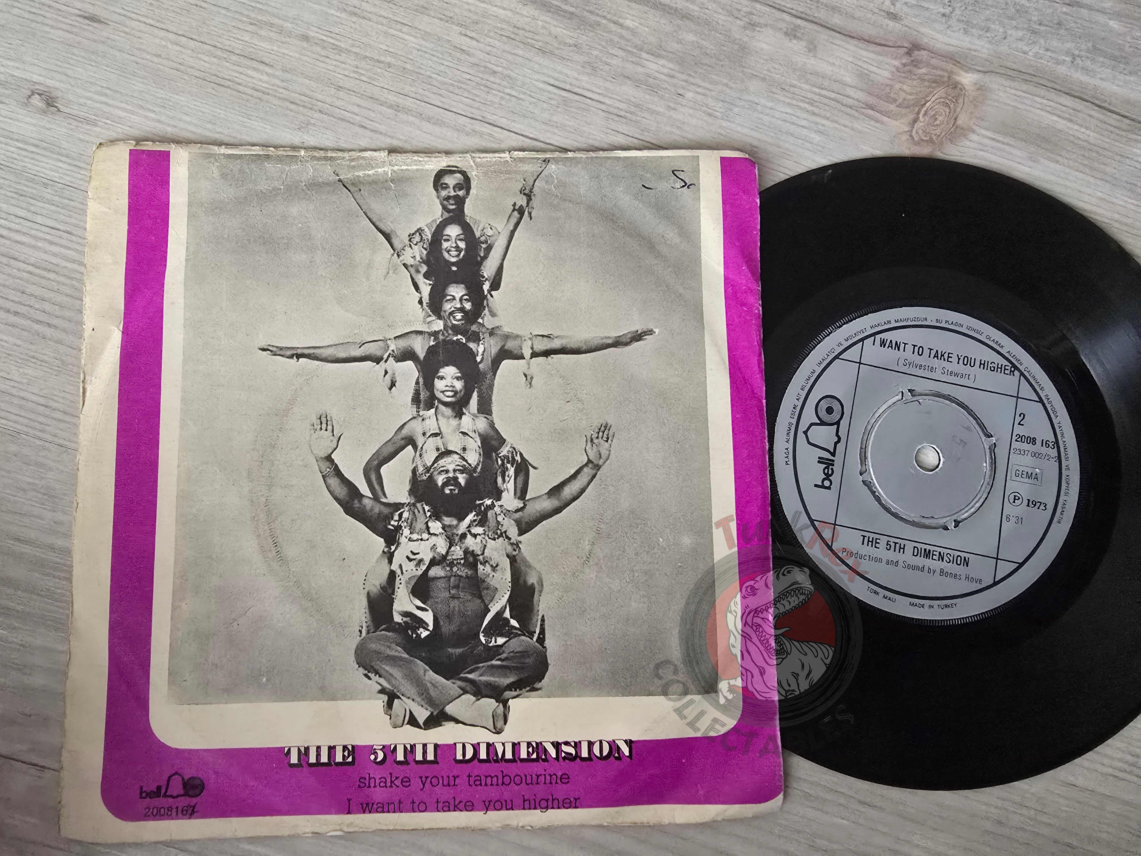 The 5th Dimension – Shake Your Tambourine 7" Turkish Pressing Vinyl Turkey Edition
