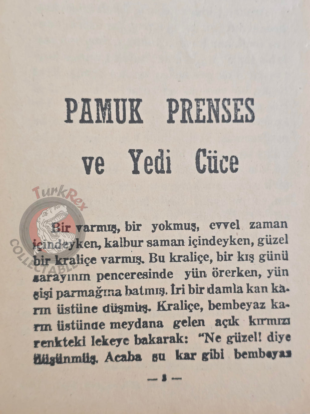 Grimm Brothers – Snow White and the Seven Dwarfs 1970s Turkish Book Turkey Illustrated