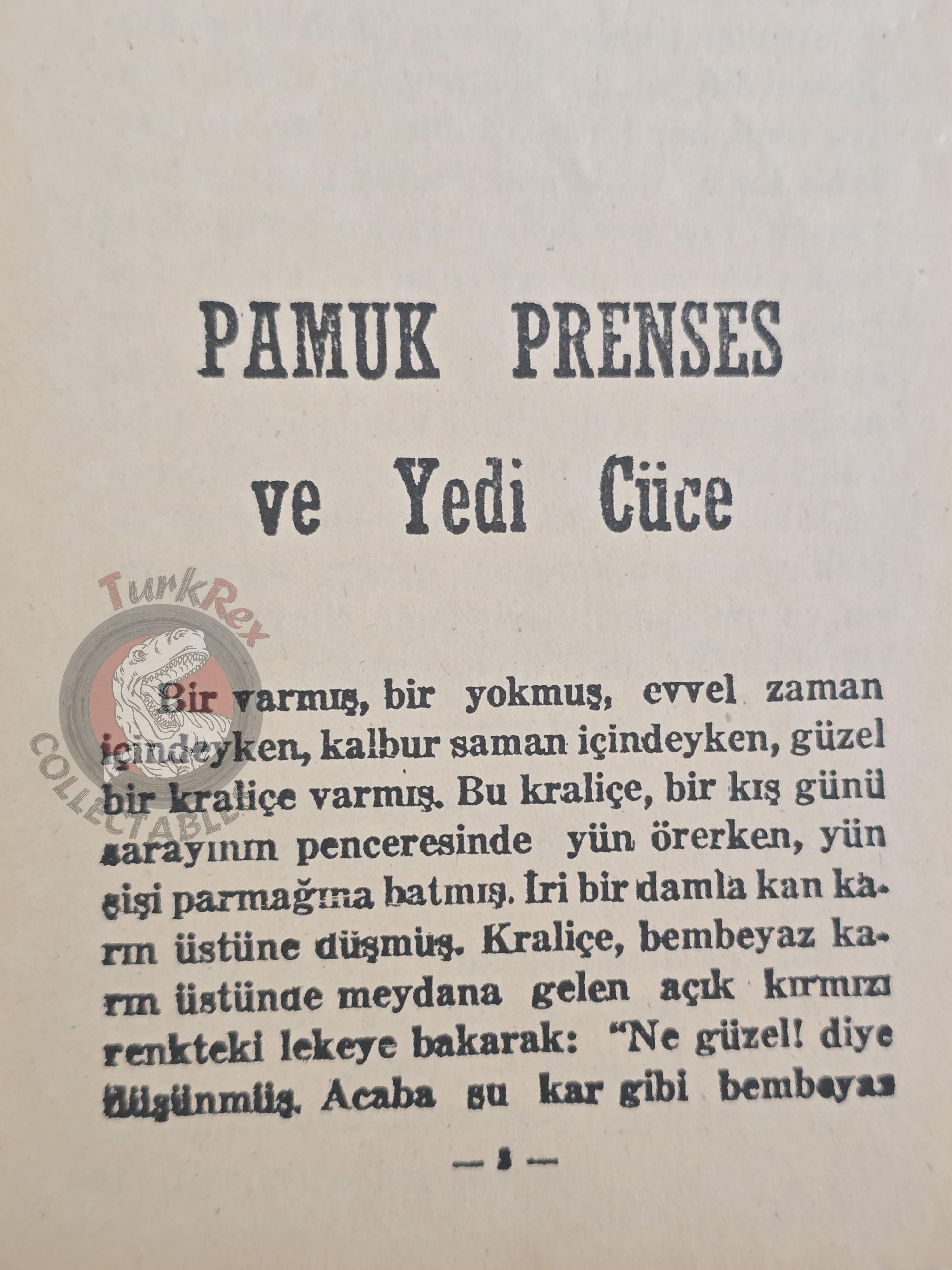 Grimm Brothers – Snow White and the Seven Dwarfs 1970s Turkish Book Turkey Illustrated