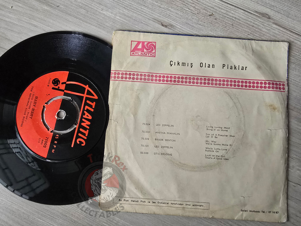 The Original Blue Moons – Ha-Lee-Loo-Ya 7" Turkish Pressing Vinyl Turkey Edition