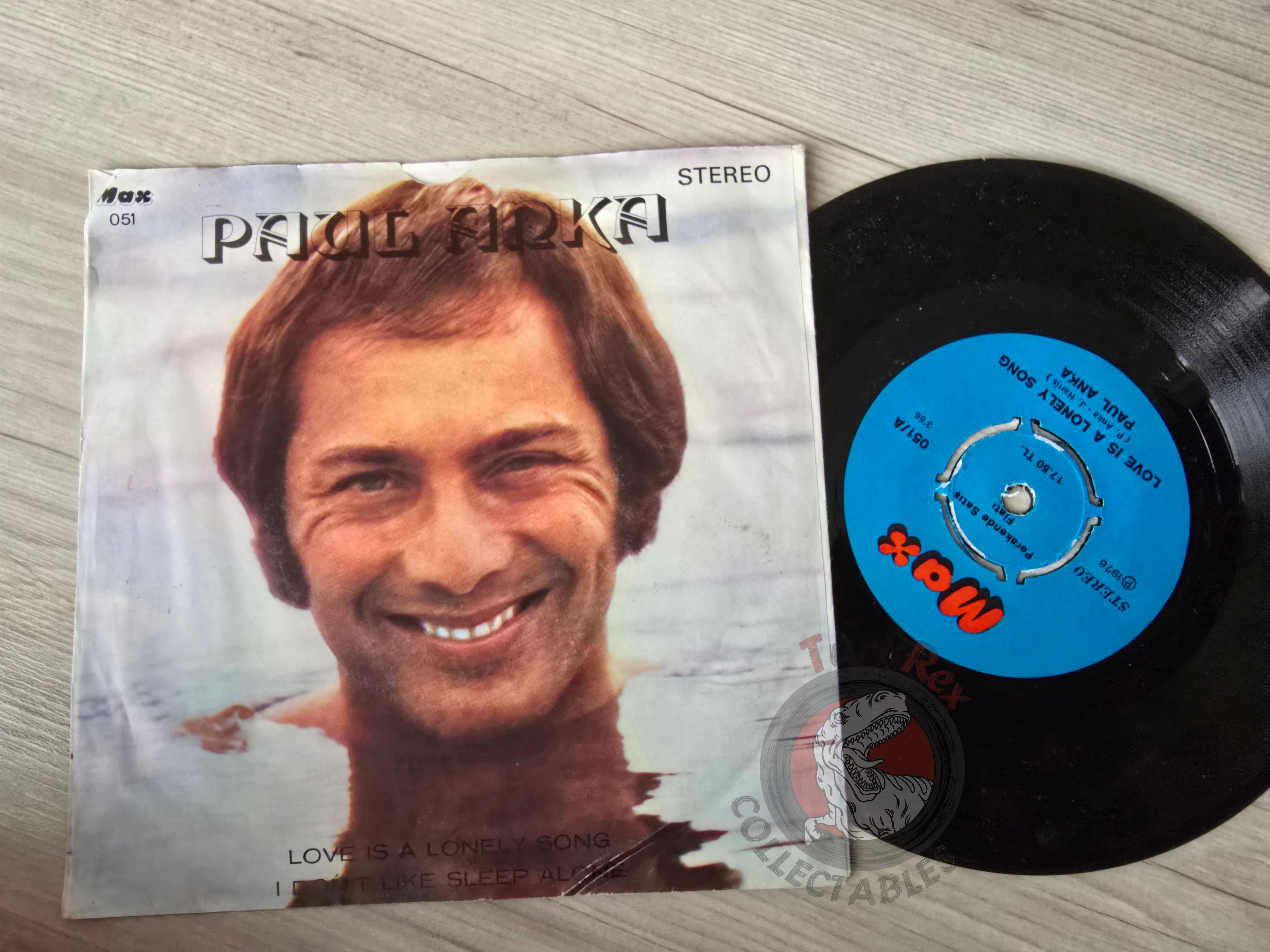 Paul Anka – I Don't Like Sleep Alone 7" Turkish Pressing Vinyl Turkey Edition