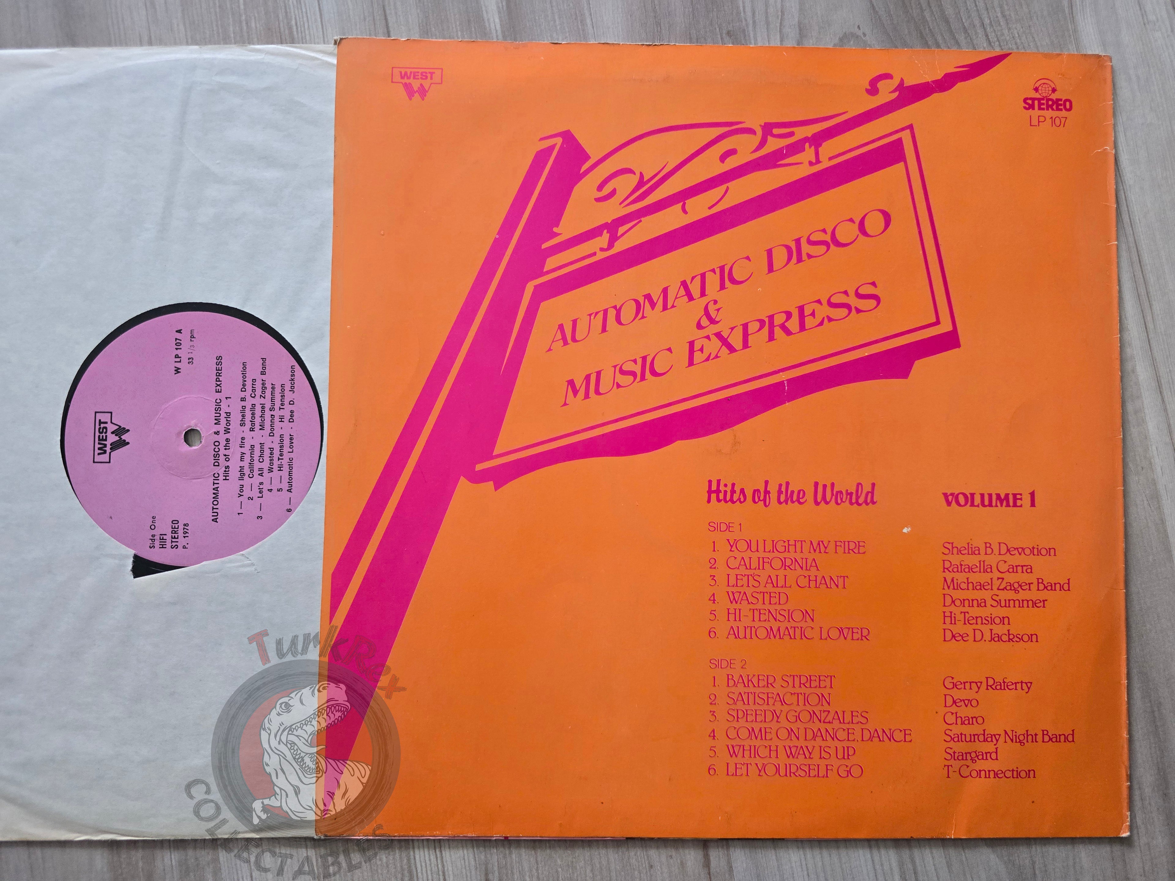 Various – Automatic Disco & Music Express Turkish Pressing Vinyl Turkey Edition