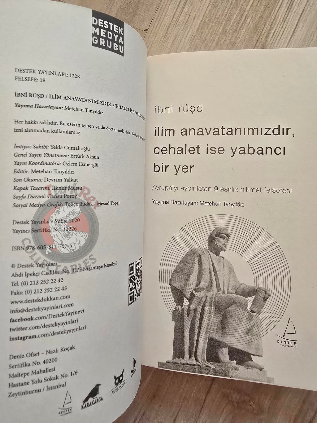 Averroes – Knowledge Is Our Homeland 2020 Turkish Book Turkey Ibn Rushd
