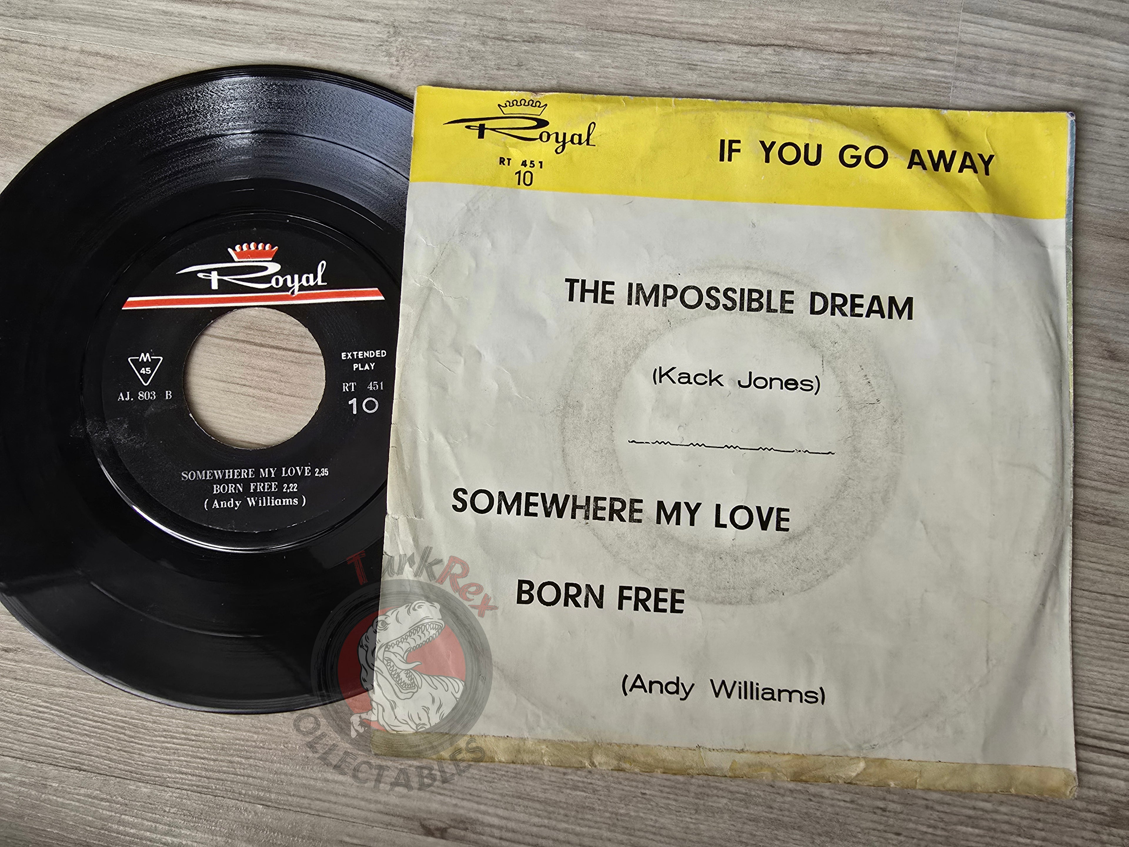 Al Martino / Maurizio Arcieri / Andy Williams / Mary Hopkin 7" Iran Pressing Vinyl Iranian Edition