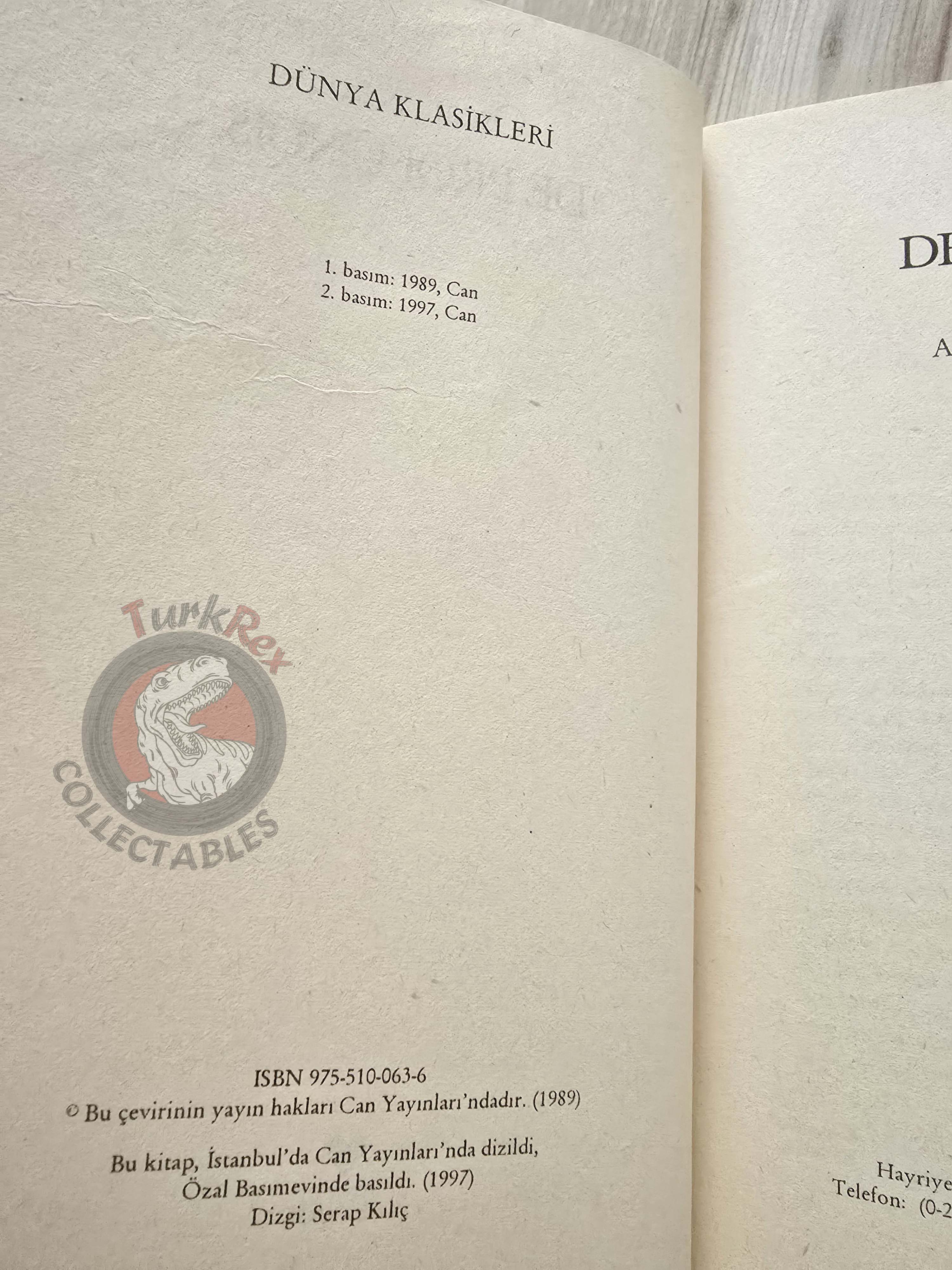 Oscar Wilde – De Profundis 1997 Turkish Book Turkey