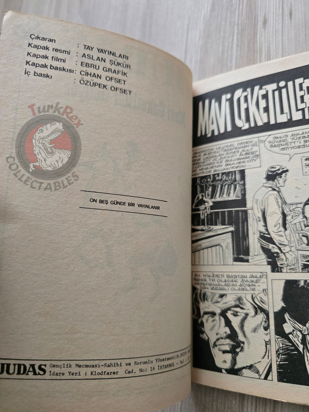 Judas #12 Turkish Edition Comic Turkey Shoshones! #13