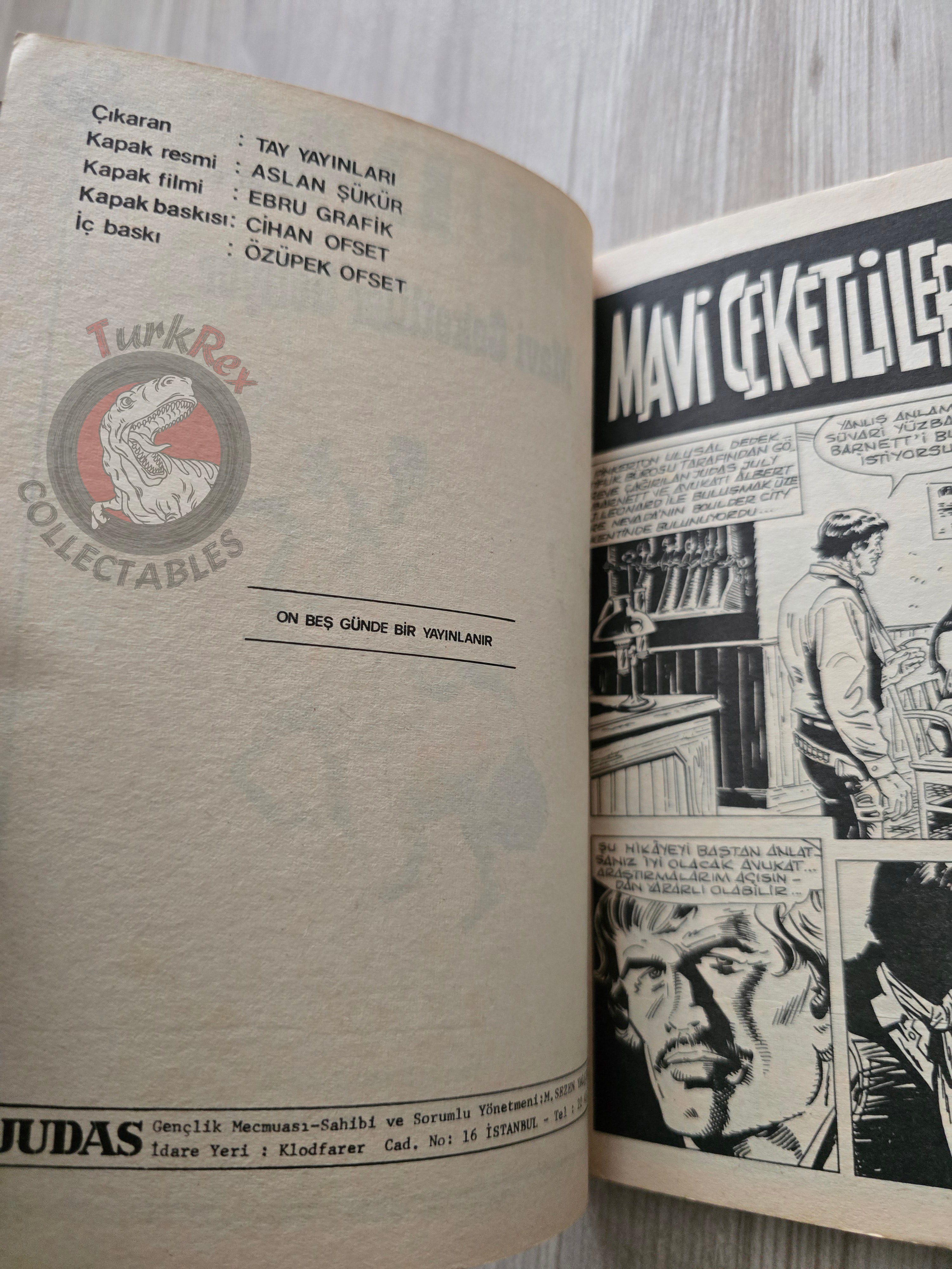 Judas #12 Turkish Edition Comic Turkey Shoshones! #13