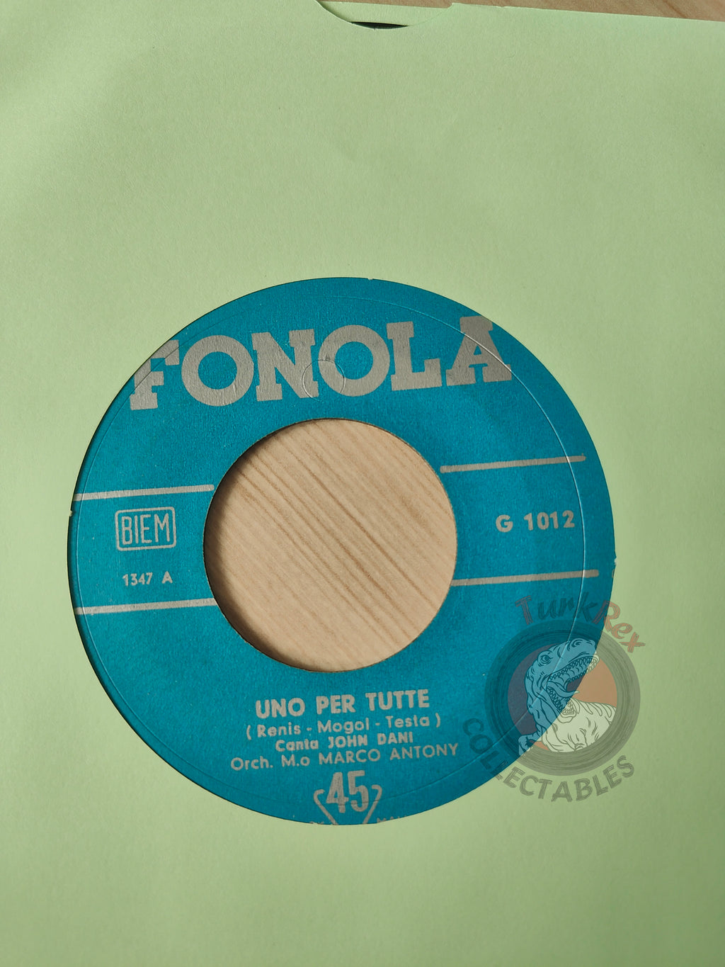 Orchestra Marco Antony – Uno Per Tutte  7" Turkish Pressing Vinyl Turkey Edition