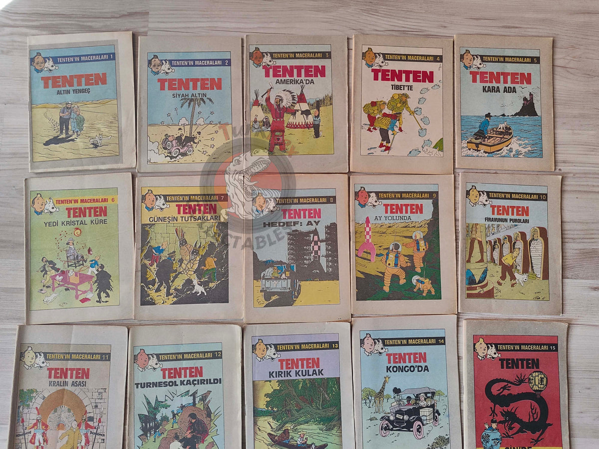 Tintin – Lot of 23 Complete Set 1989 Turkish Edition Comic Turkey