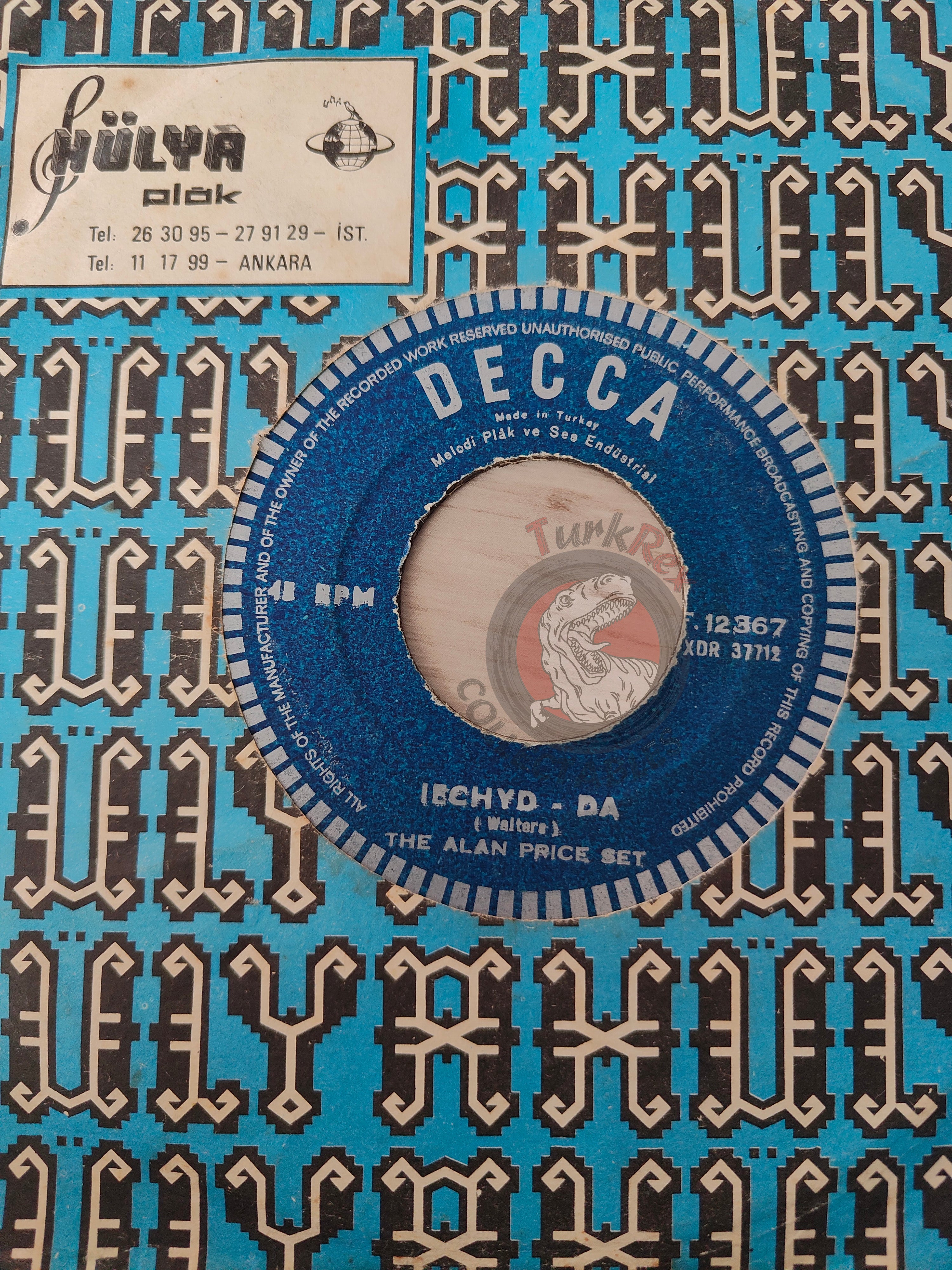 The Alan Price Set – I Put A Spell On You 7" Turkish Pressing Vinyl Turkey Edition