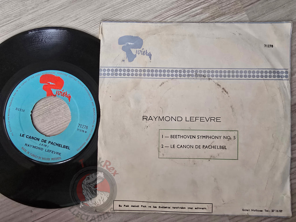Raymond Lefevre – Beethoven Symphony No.5 7" Turkish Pressing Vinyl Turkey Edition