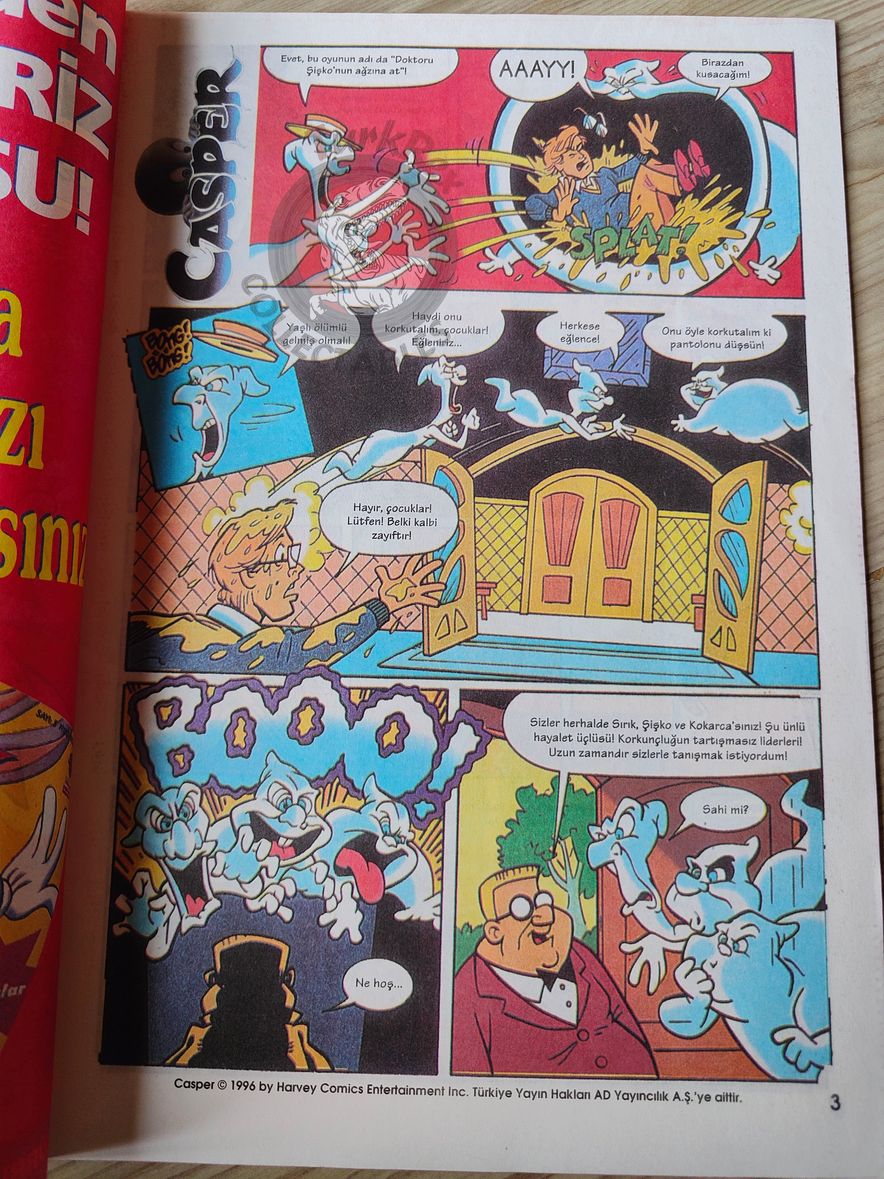 Casper the Friendly Ghost – Issue #5 1996 Turkish Comic Turkey