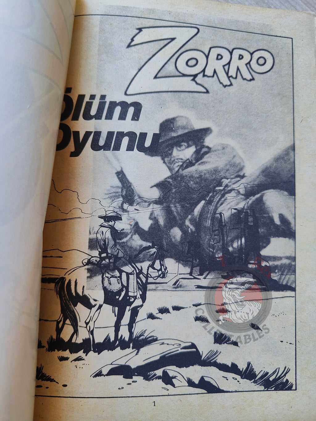 Zorro #2 1980s Turkish Comic Turkey Il Segno di Zorro Hondo Gigante #1