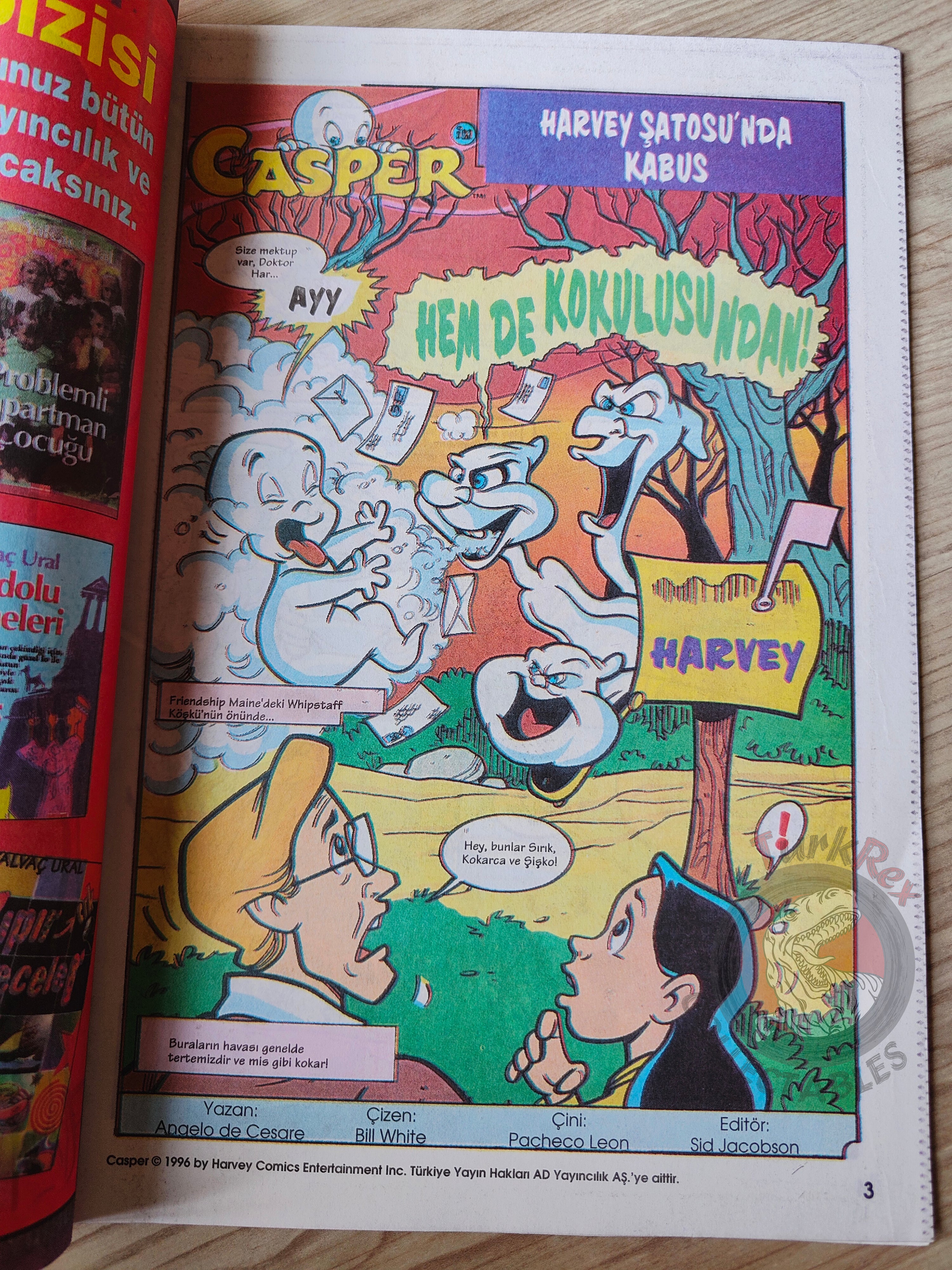 Casper the Friendly Ghost – Issue #4 1996 Turkish Comic Turkey