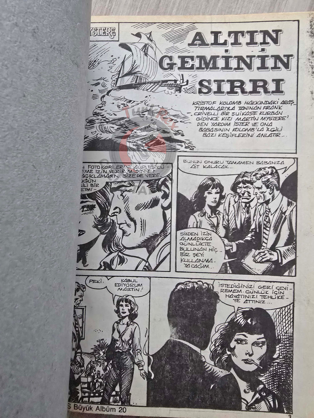 Martin Mystère #20 Il Tesoro delle Sette Città 80s Turkish Comic Turkey #55 #57