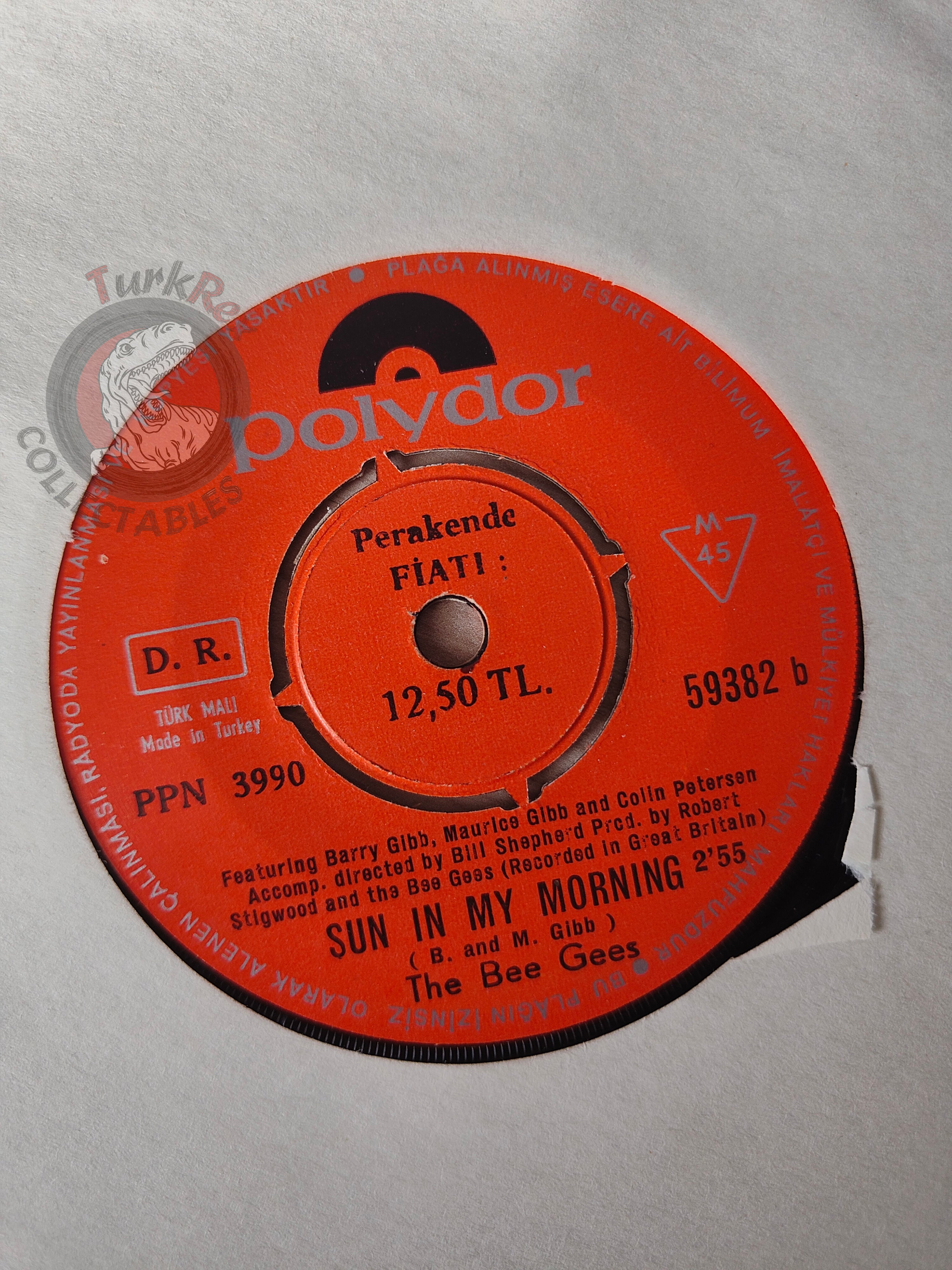 The Bee Gees –Tomorrow, Tomorrow 7" Turkish Pressing Vinyl Turkey Edition