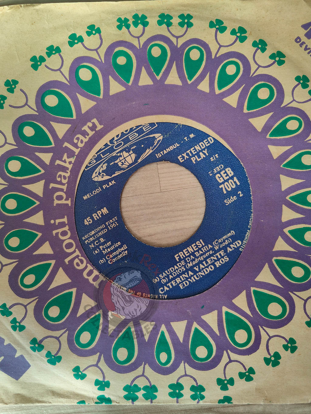 Caterina Valente With Edmundo Ros & His Orchestra – Frenesi 7"  Turkish Pressing Vinyl Turkey Edition