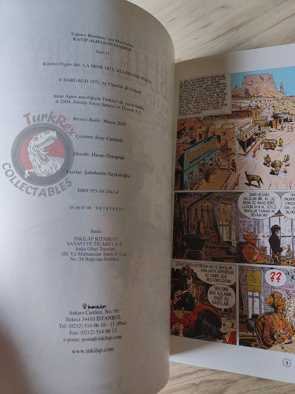 Blueberry #11 – The Lost Dutchman's Mine 2005 1st Edition Turkish Comic Turkey