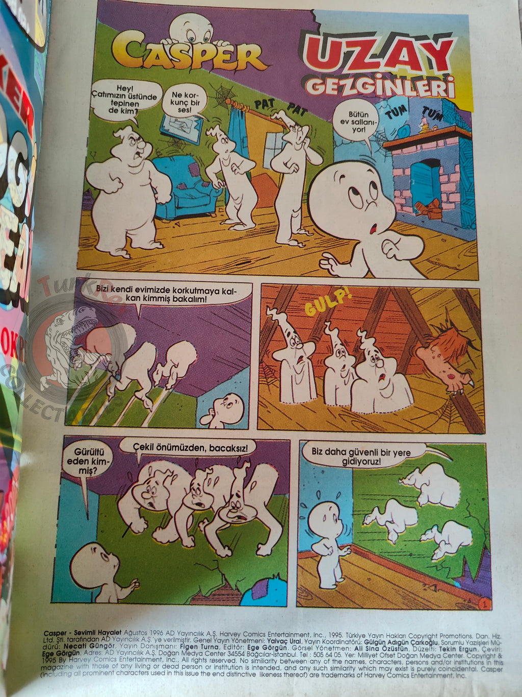 Casper the Friendly Ghost Magazine – Issue #12 1996 Turkish Comic Turkey