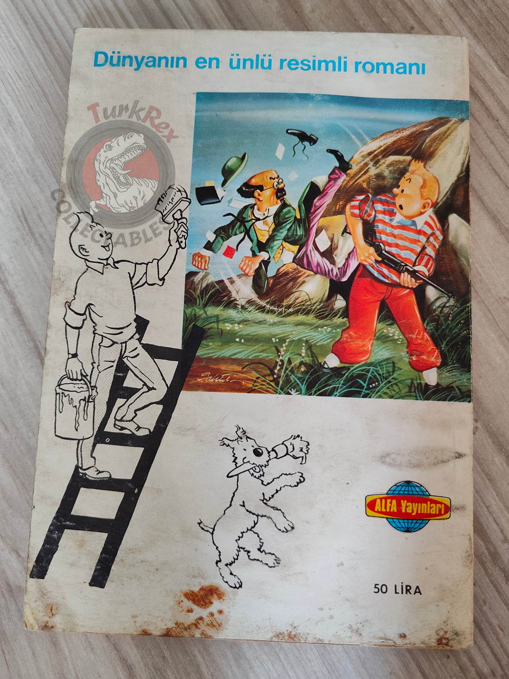 Tintin – King Ottokar's Sceptre early 1980s Turkish Edition Comic Turkey 1
