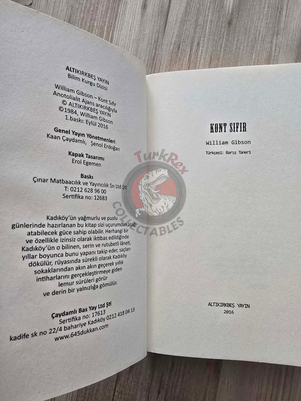 William Gibson – Count Zero 2016 Turkish Book Turkey The Neuromancer Trilogy