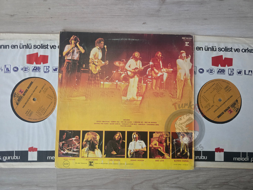 The Beach Boys – In Concert Turkish Pressing Vinyl Turkey Edition