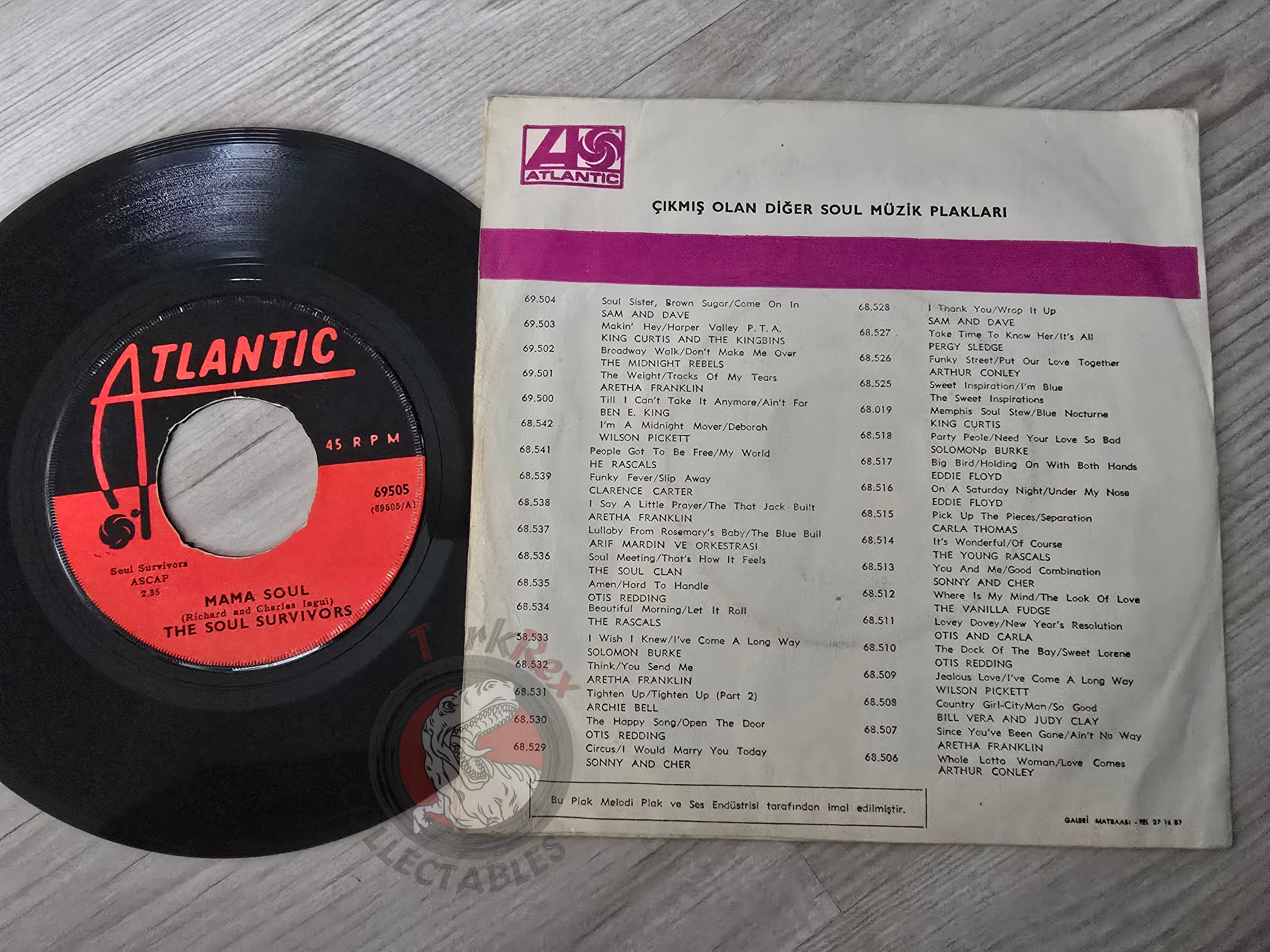 The Soul Survivors – Mama Soul 7" Turkish Pressing Vinyl Turkey Edition