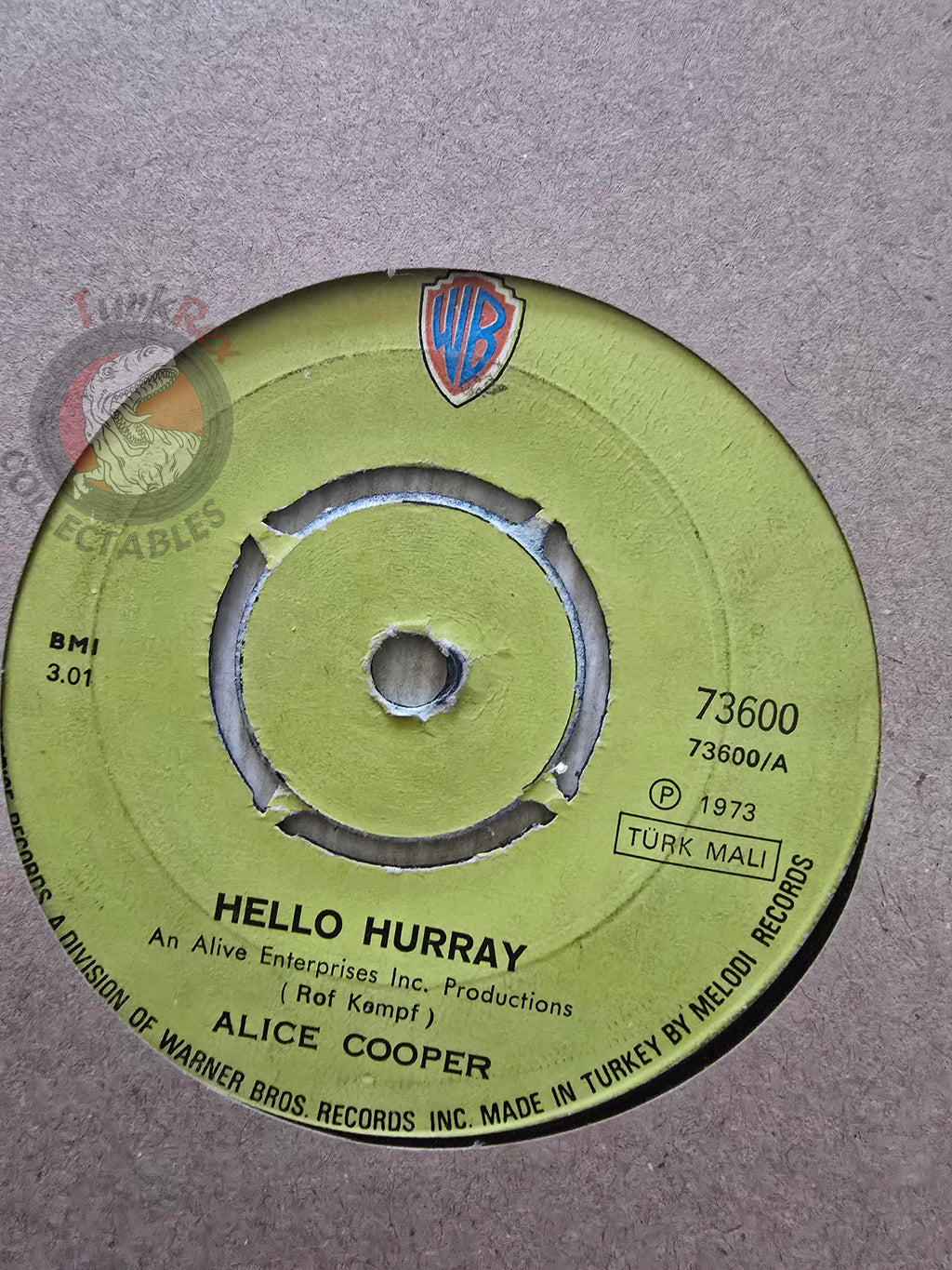 Alice Cooper – Hello Hurray 7"  Turkish Pressing Vinyl Turkey Edition