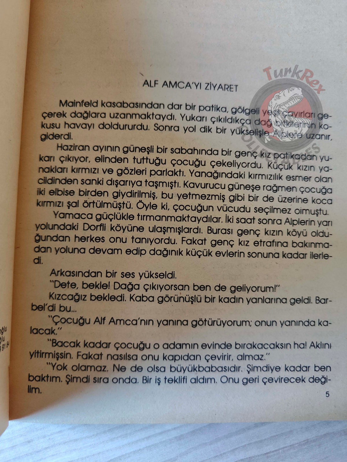 Johanna Spyri – Heidi 1980s Turkish Book Turkey Illustrated