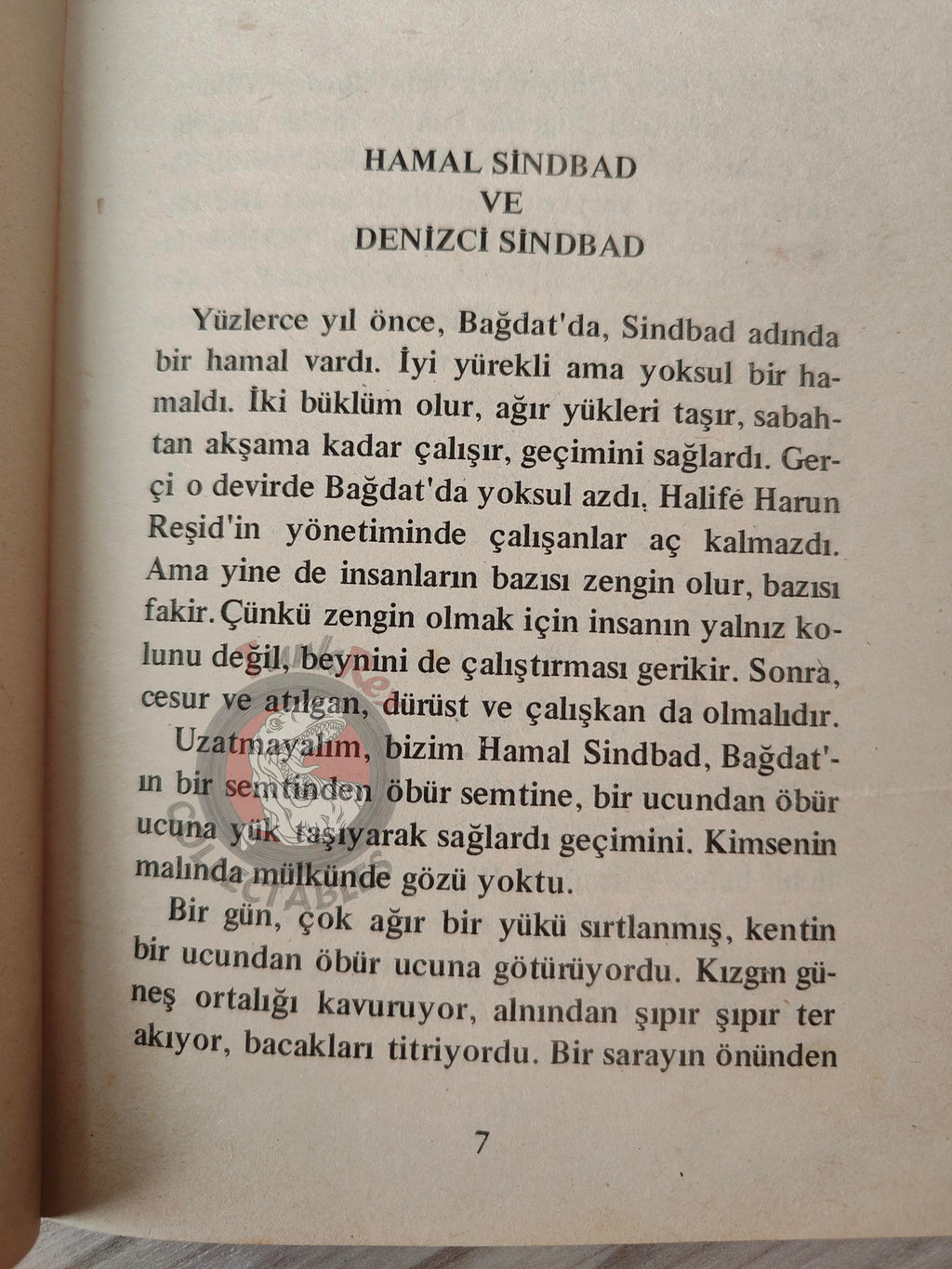 Sinbad the Sailor 1978 Turkish Book Turkey 1001 Nights Illustrated