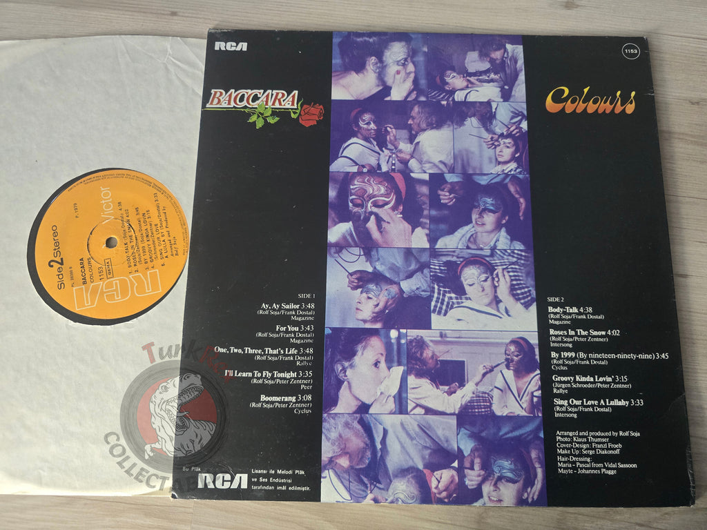 Baccara – Colours Turkish Pressing Vinyl Turkey Edition