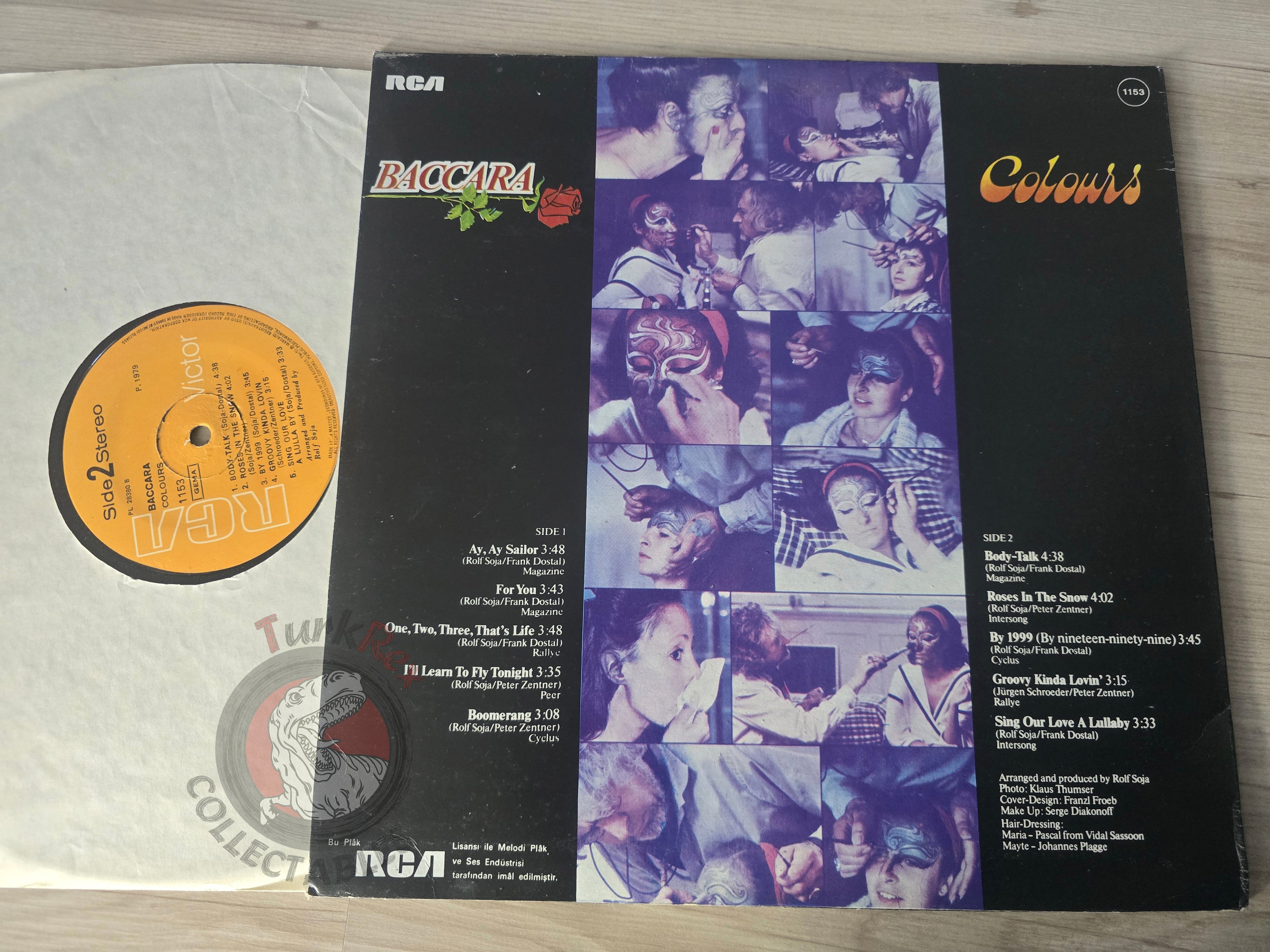 Baccara – Colours Turkish Pressing Vinyl Turkey Edition