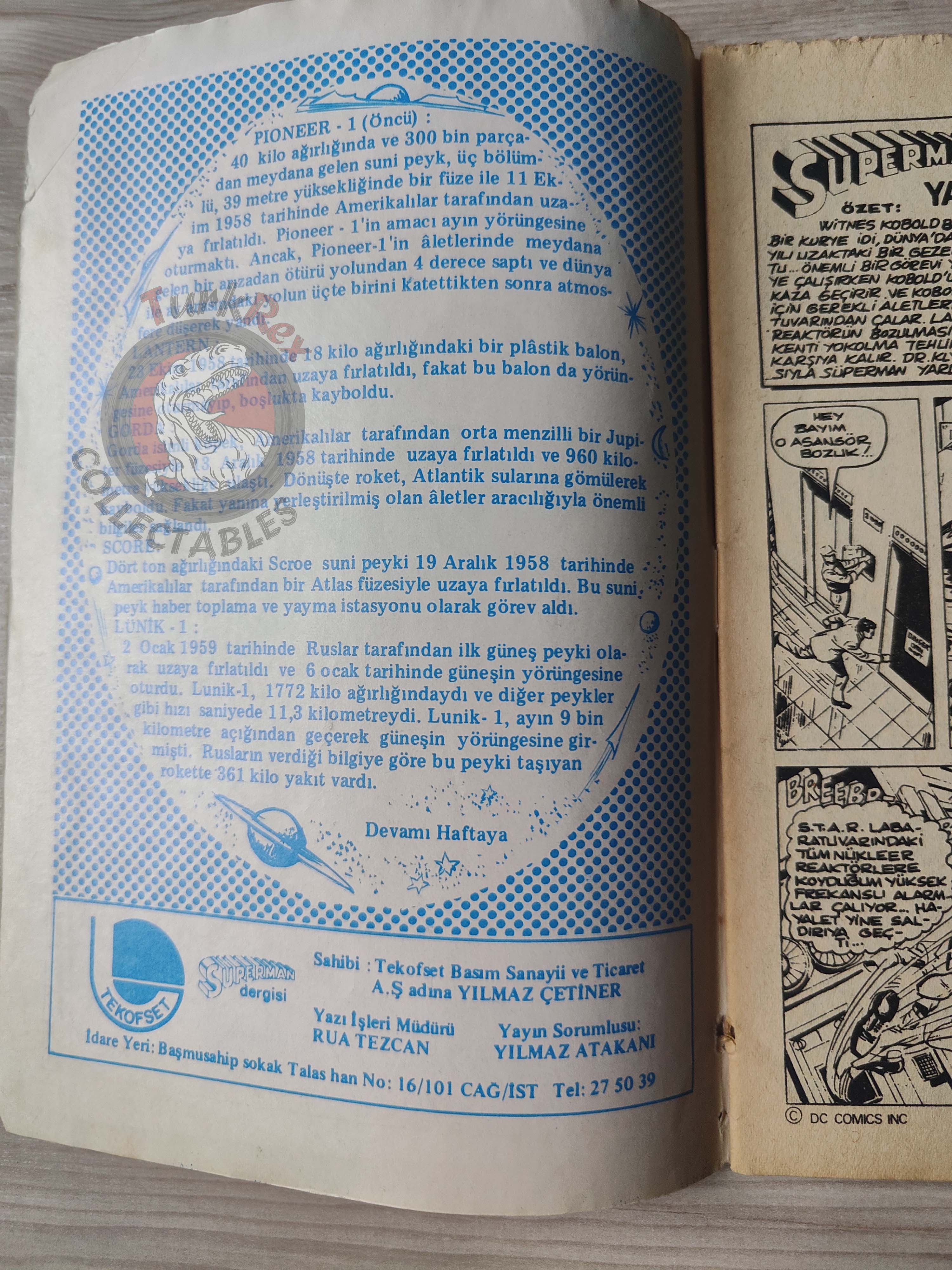Superman #28 1980 Turkish Comic Turkey #347 Action Comics  #480 #481
