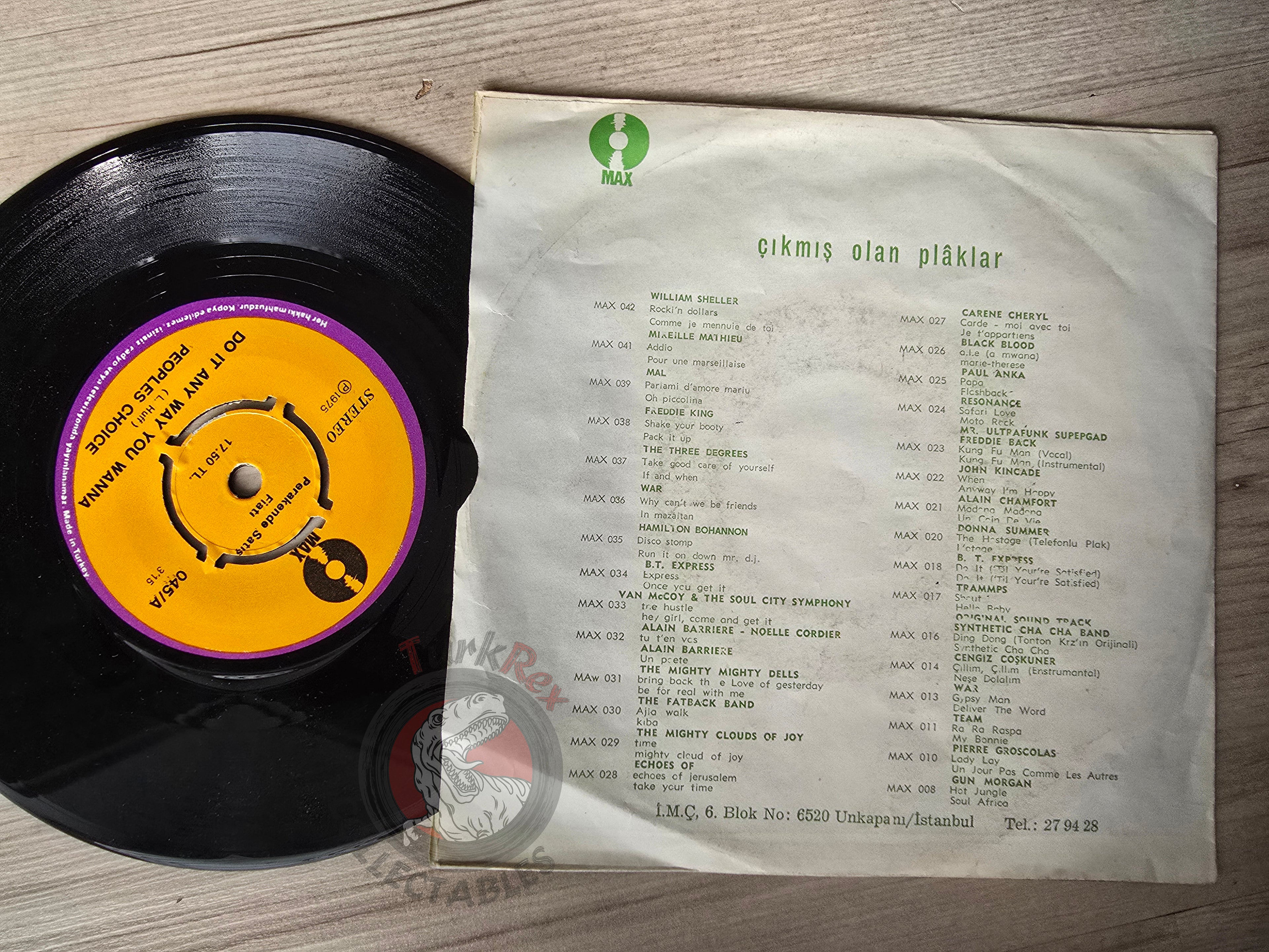 People's Choice – Do It Any Way You Wanna 7" Turkish Pressing Vinyl Turkey Edition