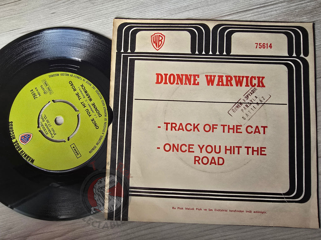 Dionne Warwick – Track Of The Cat 7" Turkish Pressing Vinyl Turkey Edition Promo