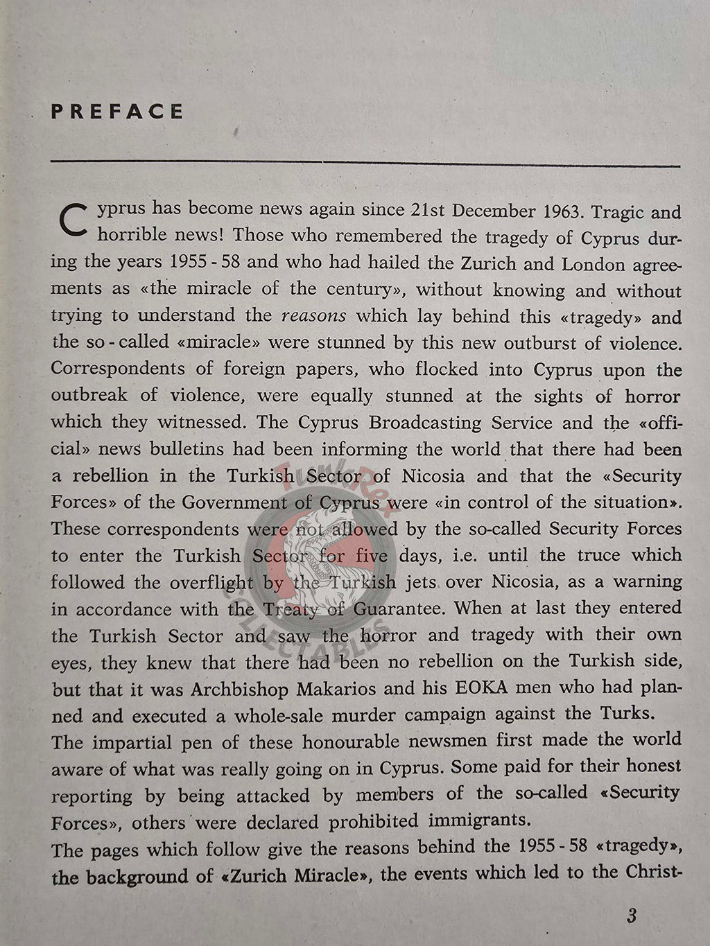 Cyprus: Past / Present / Future 1964 1st English Book Turkey with map and photos