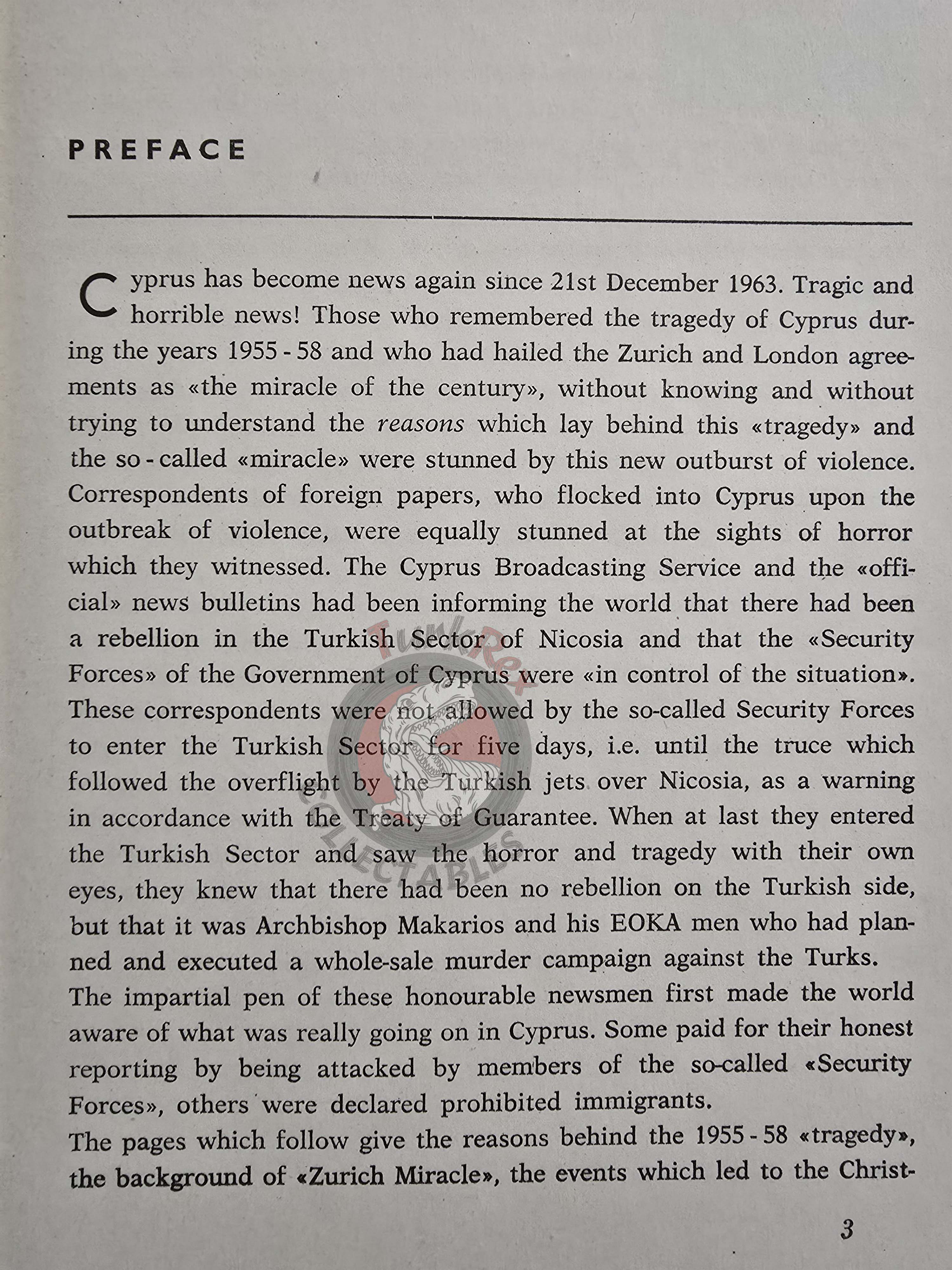 Cyprus: Past / Present / Future 1964 1st English Book Turkey with map and photos