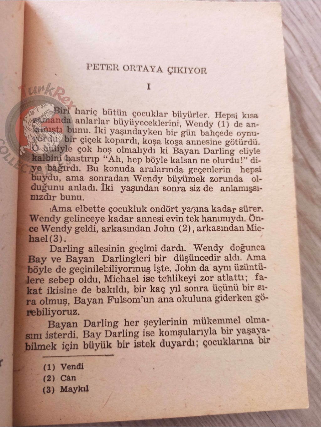 J. M. Barrie – Peter Pan 1957 Turkish Book Turkey Illustrated