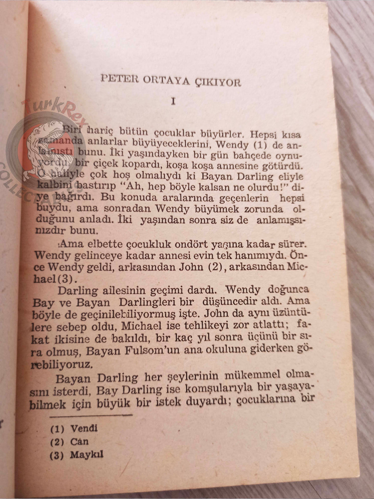 J. M. Barrie – Peter Pan 1957 Turkish Book Turkey Illustrated