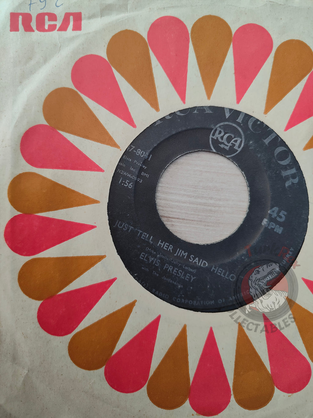 Elvis Presley With The Jordanaires – She's Not You 7" Turkish Pressing Vinyl Turkey Edition