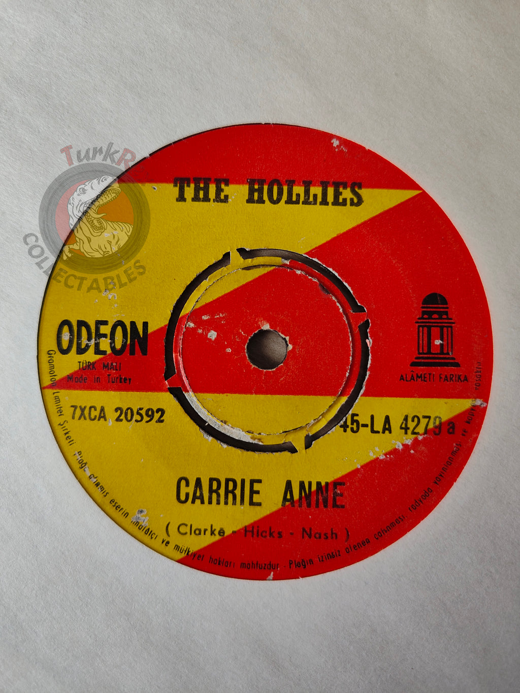 The Hollies – Carrie Anne 7" Turkish Pressing Vinyl Turkey Edition