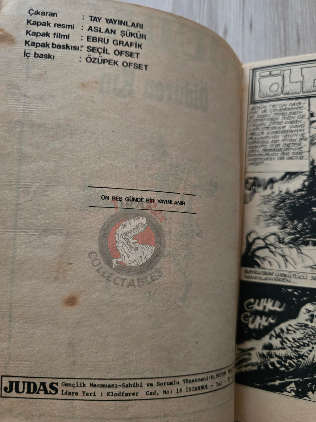 Judas #16 Turkish Edition Comic Turkey Il giorno della vendetta #14