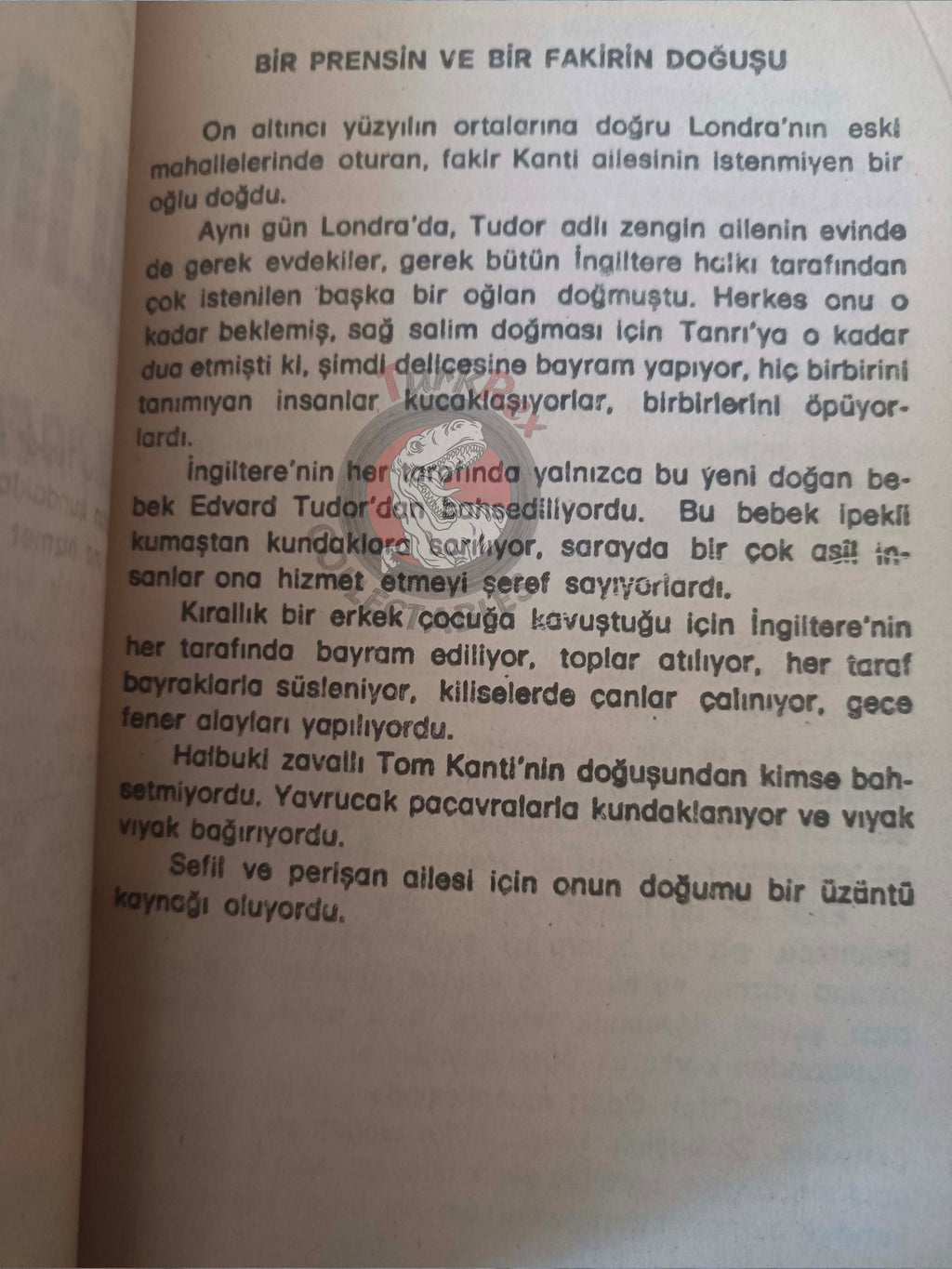 Mark Twain – The Prince and the Pauper 1985 Turkish Book Turkey Illustrated