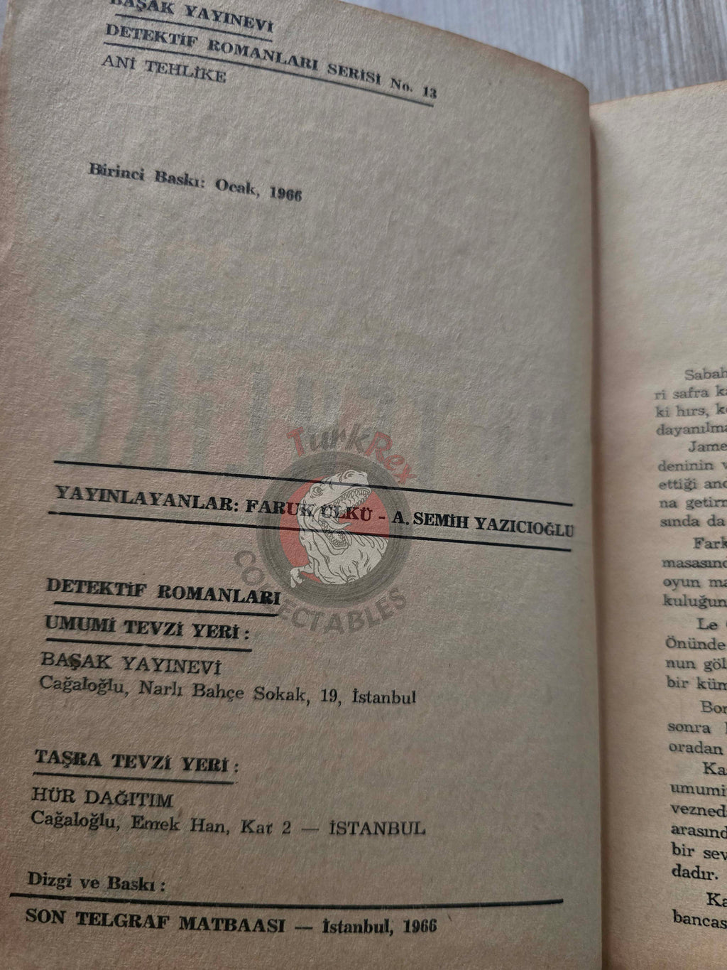 James Bond - Casino Royale 1966 1st Turkish Book Turkey Ian Fleming