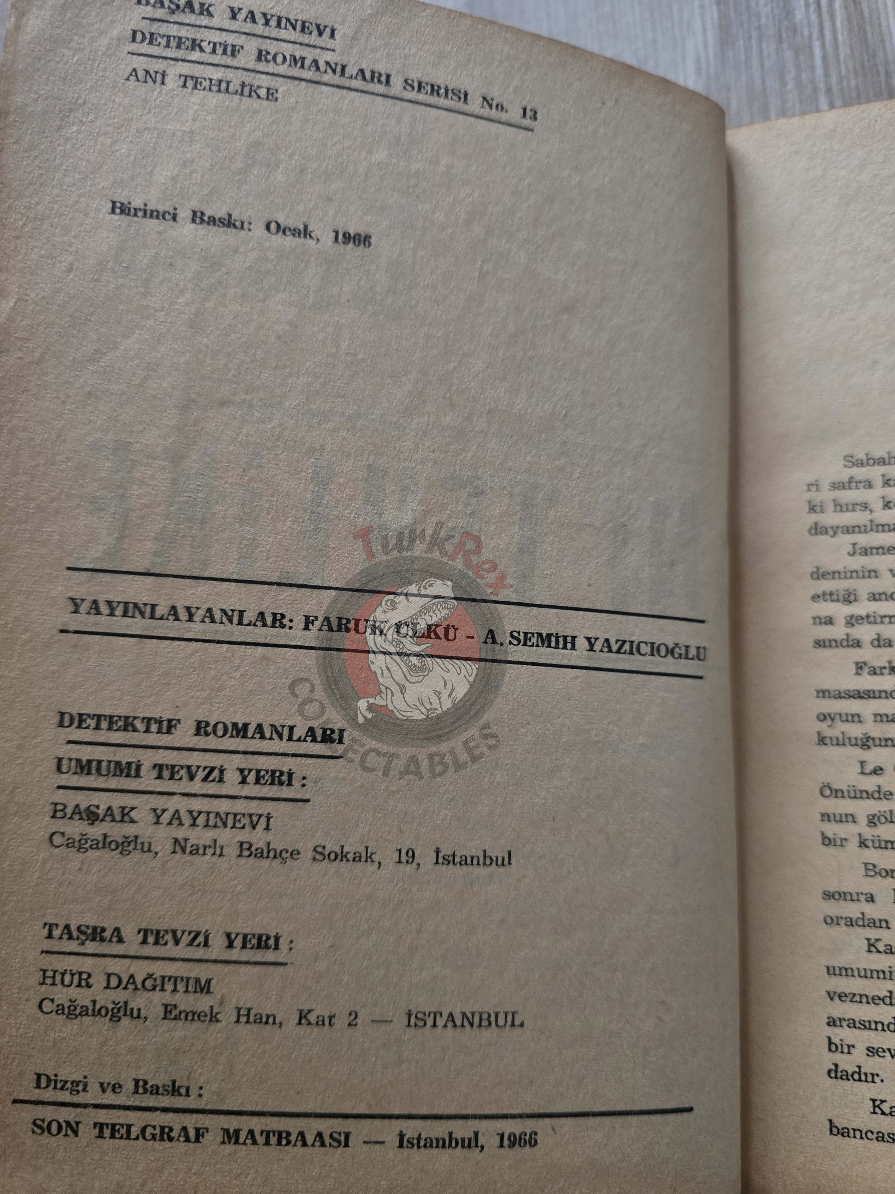 James Bond - Casino Royale 1966 1st Turkish Book Turkey Ian Fleming