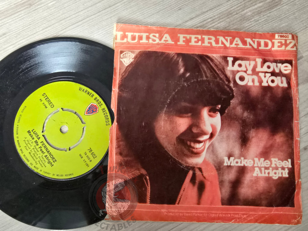 Luisa Fernandez – Lay Love On You 7" Turkish Pressing Vinyl Turkey Edition Warner Bros
