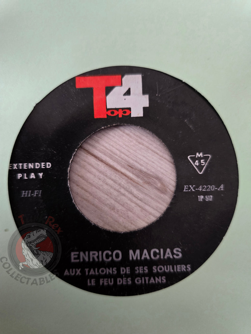 Enrico Macias / Adamo - Le Feu Des Gitans 7" Iran Pressing Vinyl Iranian Edition